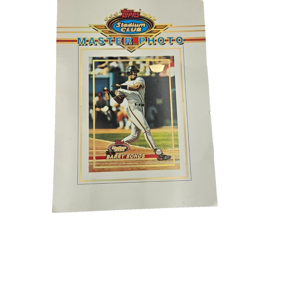 1993 Topps Stadium Club Barry Bonds Master Photo 5x7 Limited Edition‎ MLB